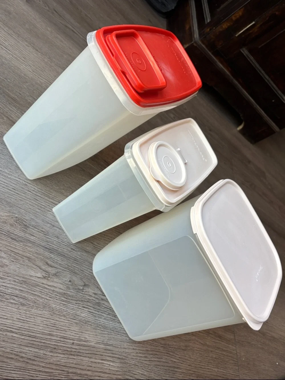 Tupperware Modular Mates Bundle, Store-n-Pour, Cereal, and Large Square with Lid
